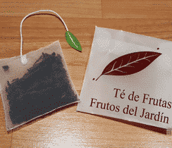 Frutos Del Jardín Sobre Con Empaque