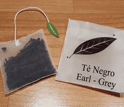 Té negro Earl Grey Sobre Con Empaque